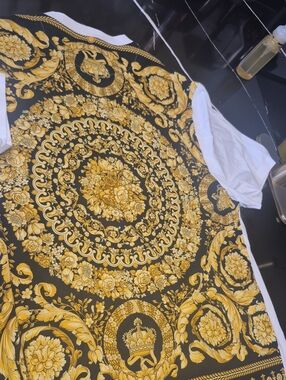 Versace Ornate Gold Medallion Floral Tee